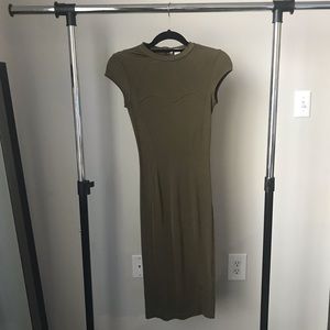 Olive Green Bodycon Dress from H&M
